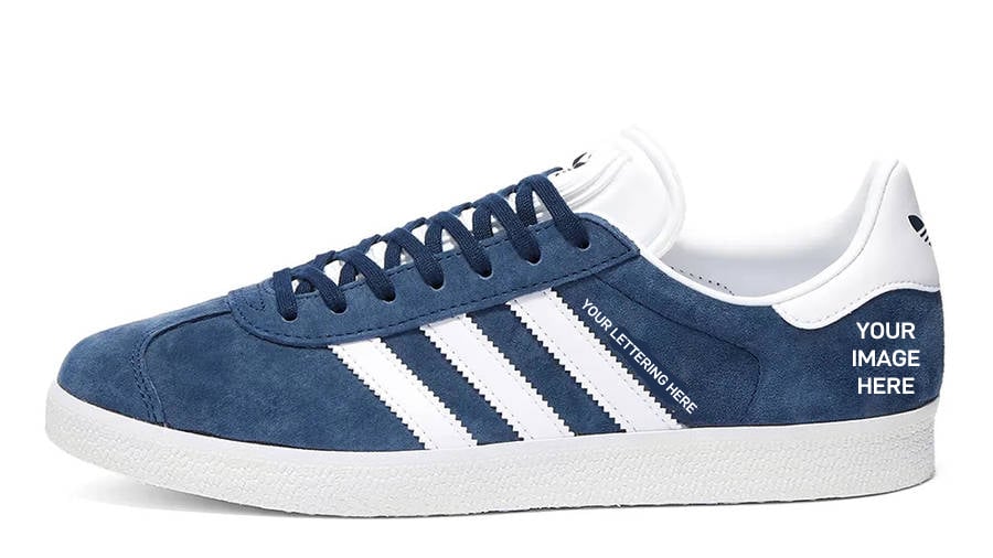 Adidas Gazelle Navy White Custom Terrace Trainer Recovery